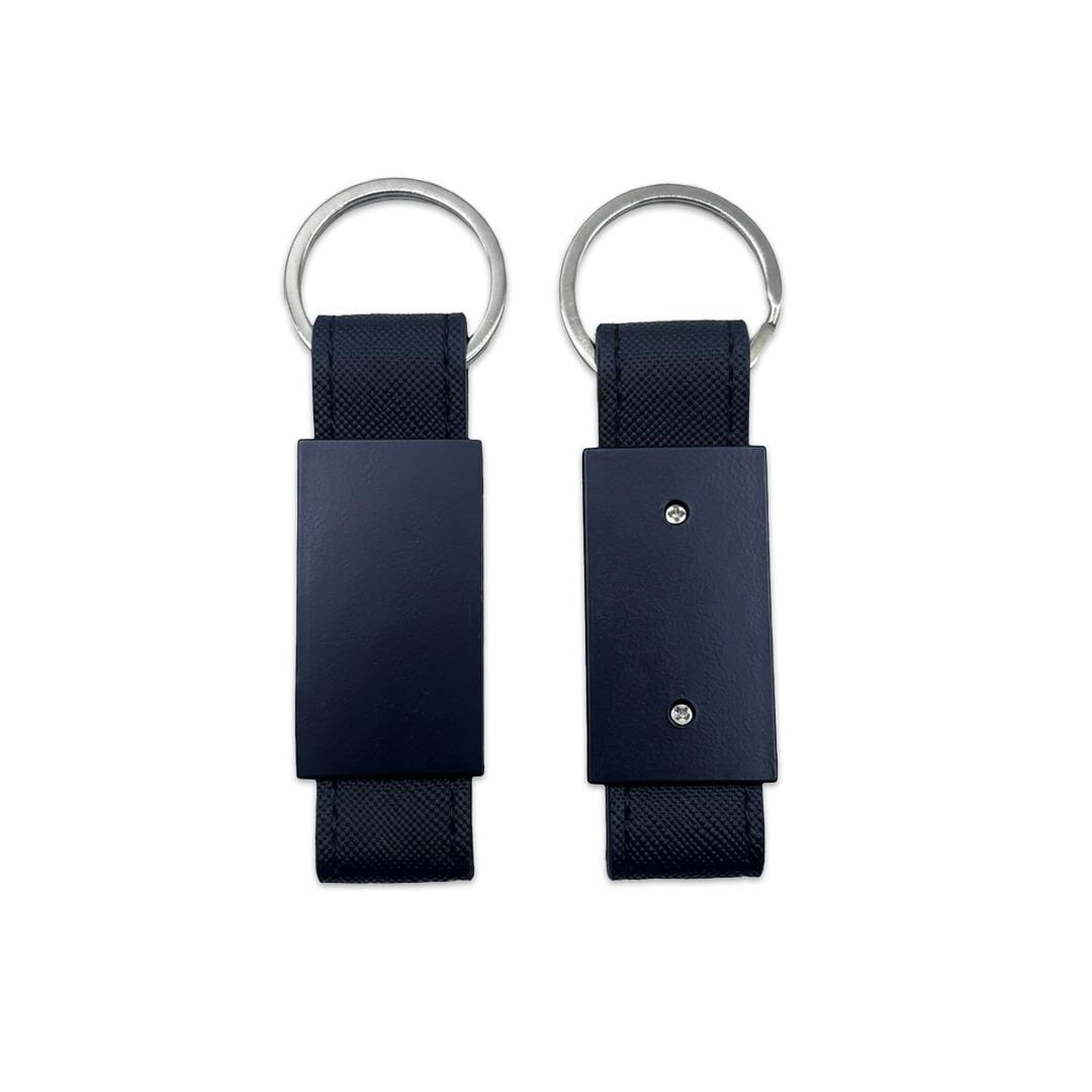 Custom Engraved Metal & Leather Keychain (IPH-K10006)