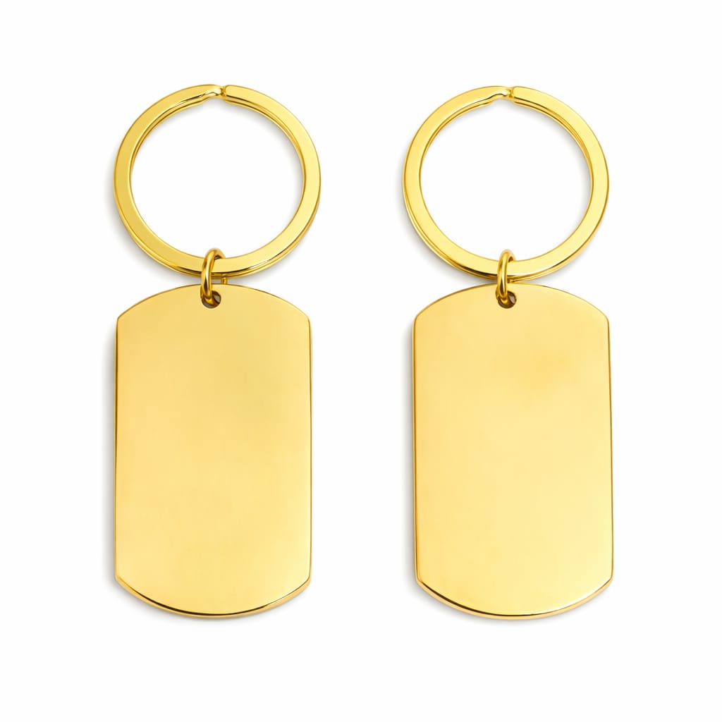 Custom Engraved Metal Tag Keychain (IPH-K10011)